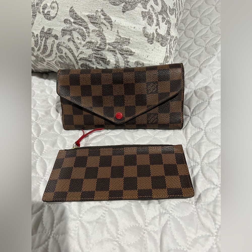 Authentic Louis Vuitton Josephine wallet with removable pouch